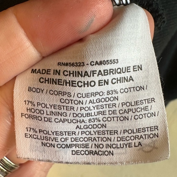 Nike Black Full Zip-Up “Just do it” Unisex Hoodie Sz M - Picture 8 of 12